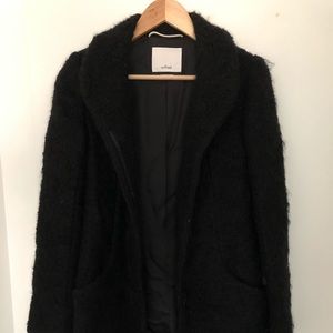 Aritzia (Wilfred) black cocoon coat in XXS